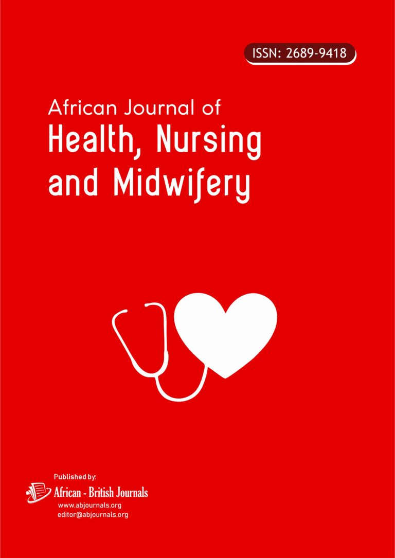 African Journal Of Health Nursing And Midwifery Issn