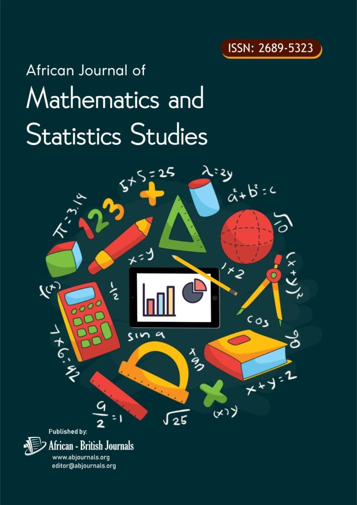 African journal of mathematics and statistics studies issn 2689 5323 