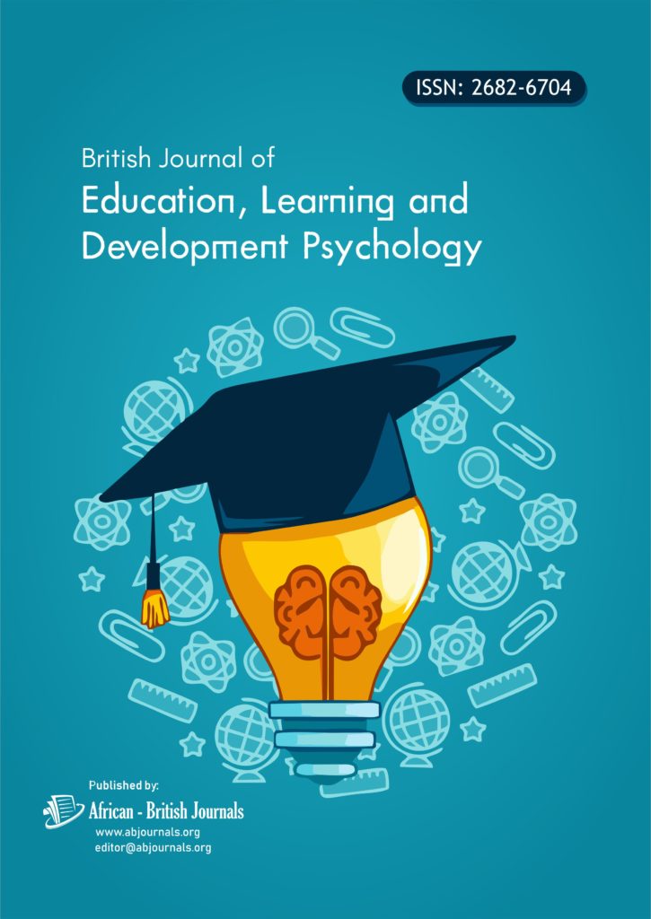 British Journal of Education, Learning and Development Psychology (ISSN: 2682-6704)