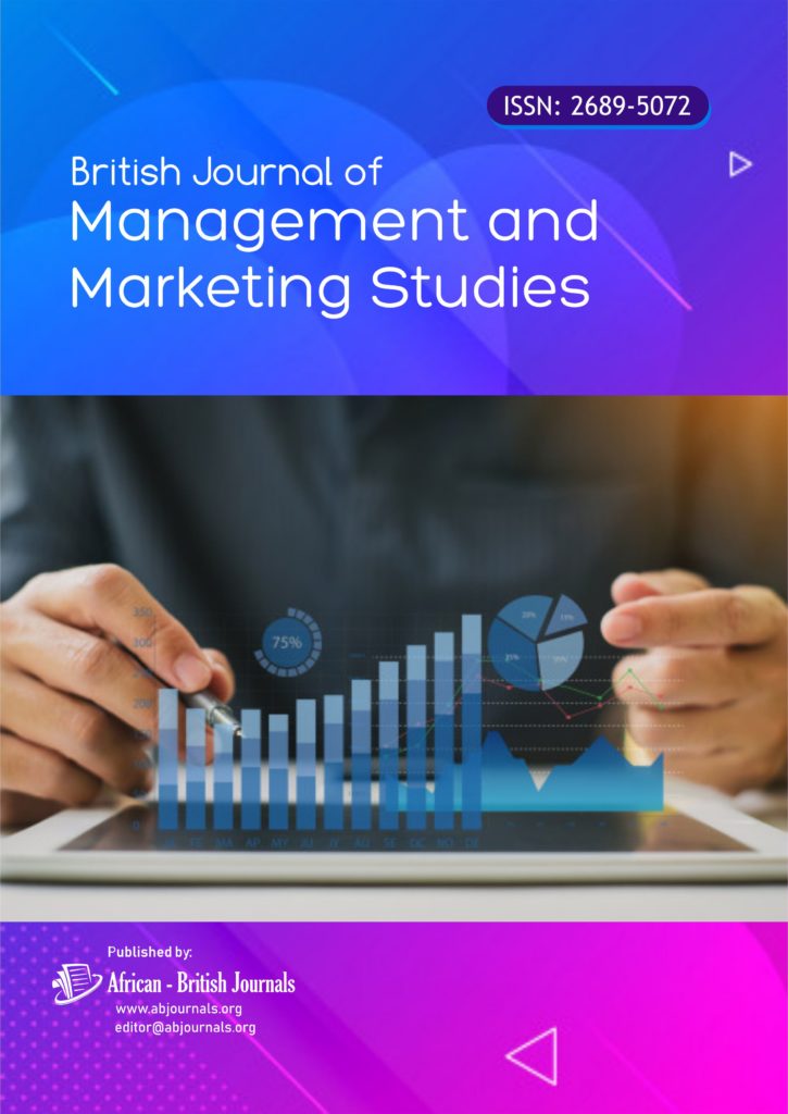 British Journal of Management and Marketing Studies (ISSN 26895072)